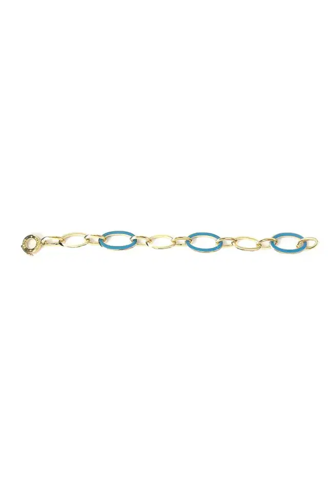 ALETTO BROTHERS Blue Enamel Capri Bracelet