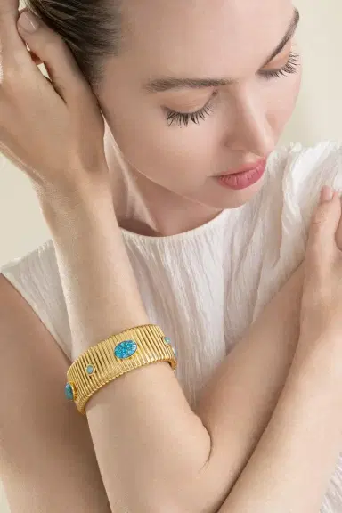 Gas Bijoux Blue Large Strada Bracelet | Thumbnail 2 Gas Bijoux Blue Large Strada Bracelet | Thumbnail 2