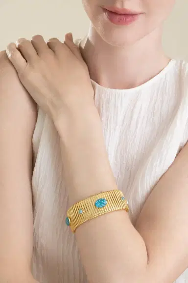 Gas Bijoux Blue Large Strada Bracelet | Thumbnail 3 Gas Bijoux Blue Large Strada Bracelet | Thumbnail 3