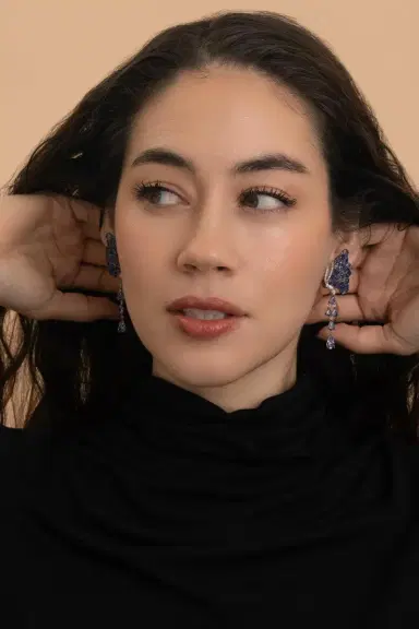 STEFERE Blue Sapphire Butterfly Drop Earrings | Thumbnail 2 STEFERE Blue Sapphire Butterfly Drop Earrings | Thumbnail 2
