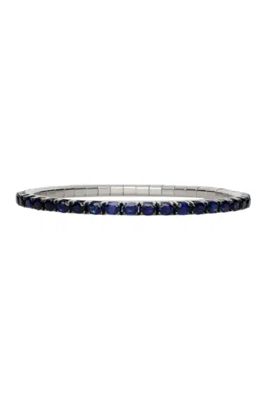 ROBERTO DEMEGLIO Blue Sapphire Oval Extensible Stretch Tennis Bracelet | Thumbnail 1
