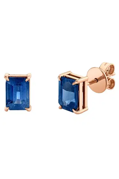 SHAY JEWELRY Blue Sapphire Stud Earrings | Thumbnail 1