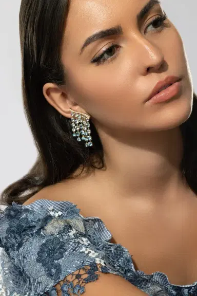 CAROL KAUFFMANN Blue Topaz Bossa Nova Earrings | Thumbnail 3