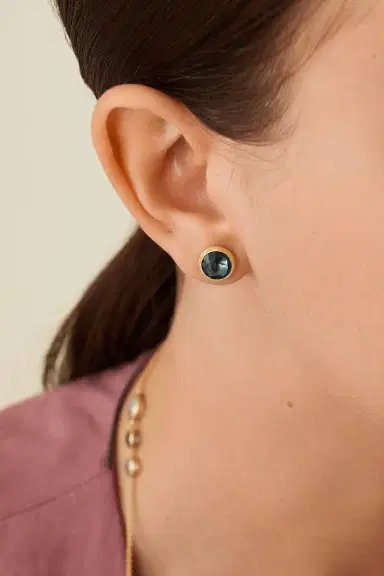 MARCO BICEGO Blue Topaz Jaipur Stud Earrings | Thumbnail 2 MARCO BICEGO Blue Topaz Jaipur Stud Earrings | Thumbnail 2