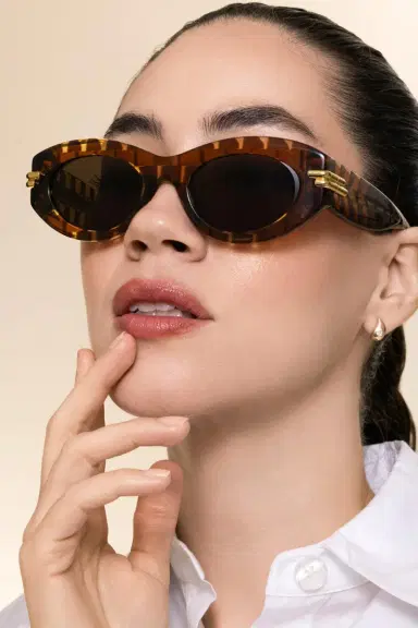 Bottega Veneta Bold Ribbon Oval Sunglasses | Thumbnail 3