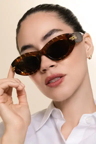 Bottega Veneta Bold Ribbon Oval Sunglasses | Thumbnail 4