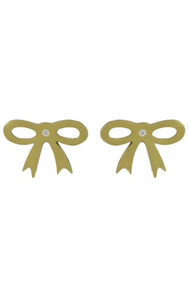 IRENE NEUWIRTH JEWELRY Bow Stud Earrings