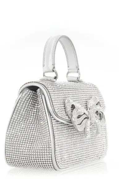 Judith Leiber Bow Top Handle Fullbead Clutch | Thumbnail 5