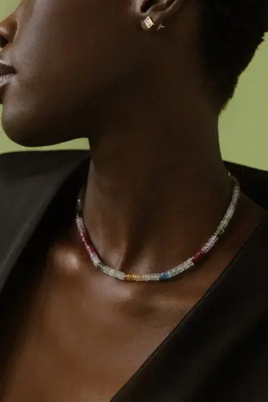 LIZZIE FORTUNATO FINE Brilliant Sapphire Bead Necklace | Thumbnail 2 LIZZIE FORTUNATO FINE Brilliant Sapphire Bead Necklace | Thumbnail 2