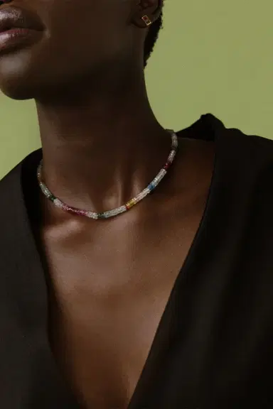 LIZZIE FORTUNATO FINE Brilliant Sapphire Bead Necklace | Thumbnail 3 LIZZIE FORTUNATO FINE Brilliant Sapphire Bead Necklace | Thumbnail 3
