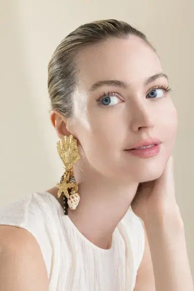 Gas Bijoux Brown Beach Charm Shellita Earrings | Thumbnail 4 Gas Bijoux Brown Beach Charm Shellita Earrings | Thumbnail 4