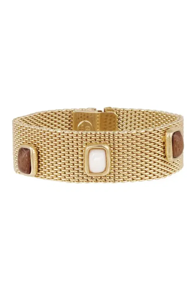 Brown Large Totem Stones Bracelet