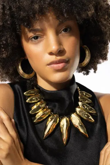 ALEXIS BITTAR Brut Armor Necklace | Thumbnail 3