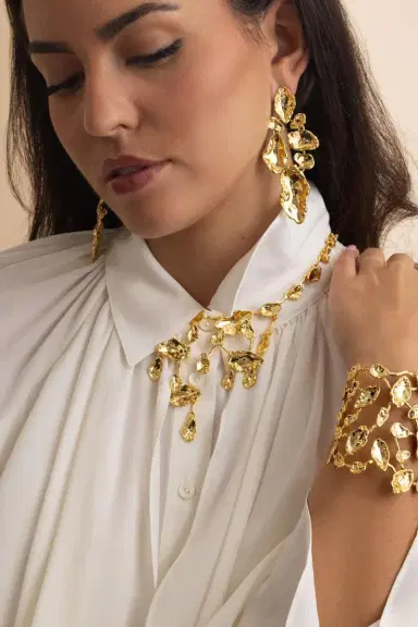 ALEXIS BITTAR Brut Mosaic Cascade Necklace | Thumbnail 2 ALEXIS BITTAR Brut Mosaic Cascade Necklace | Thumbnail 2
