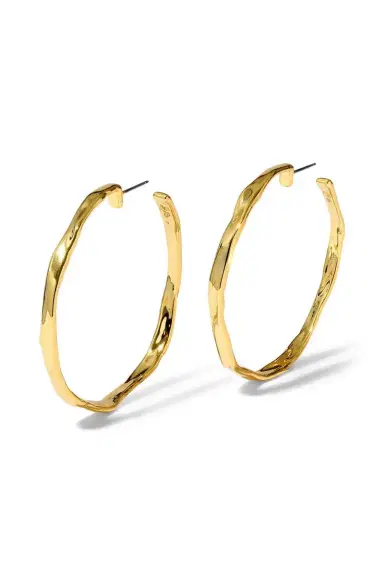 ALEXIS BITTAR Brut Skinny Hoop Earrings | Thumbnail 5
