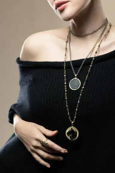 Sylva & Cie Byzantine Leo VI Coin Pendant | Thumbnail 2