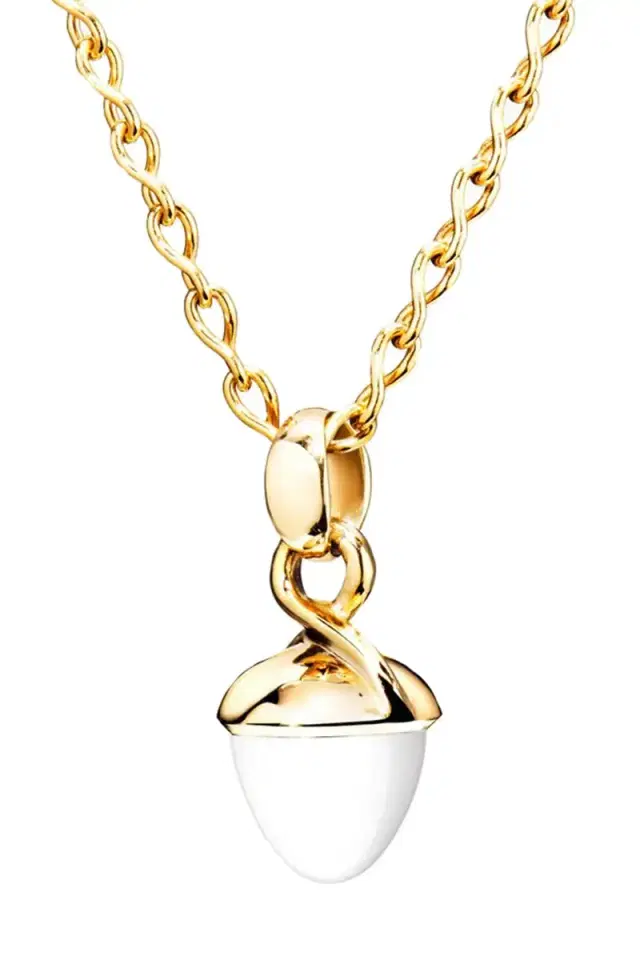 TAMARA COMOLLI Cacholong Mikado Bouquet Pendant XL