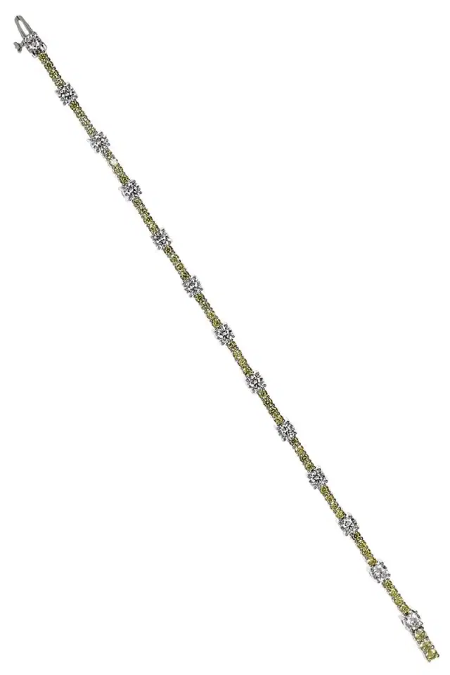 FANTASIA by DESERIO Canary White Tennis Bracelet