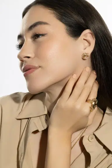 Brent Neale Cancer Zodiac Stud Earrings | Thumbnail 5 Brent Neale Cancer Zodiac Stud Earrings | Thumbnail 5