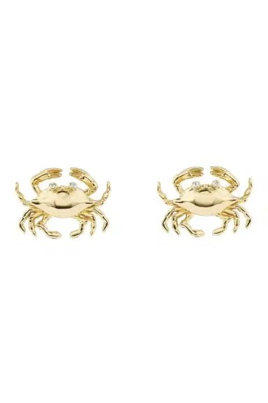 Brent Neale Cancer Zodiac Stud Earrings | Thumbnail 1 Brent Neale Cancer Zodiac Stud Earrings | Thumbnail 1