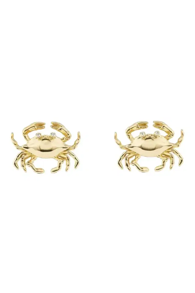 Brent Neale Cancer Zodiac Stud Earrings