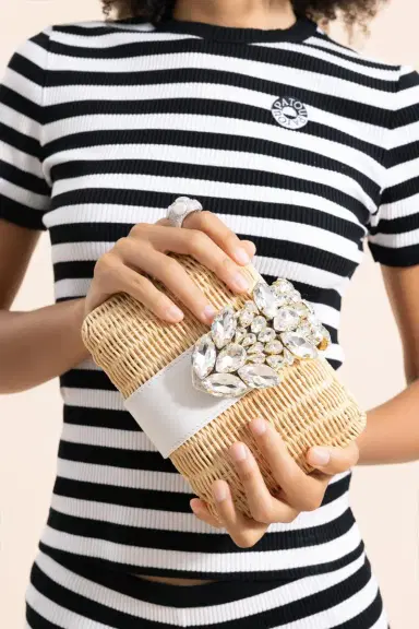 GEDEBE Capri Clutch - White | Thumbnail 2 GEDEBE Capri Clutch - White | Thumbnail 2