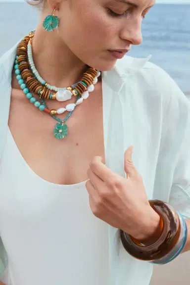 Lizzie Fortunato Capri New Bloom Necklace | Thumbnail 2