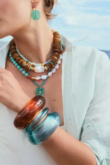 Lizzie Fortunato Capri New Bloom Necklace | Thumbnail 3