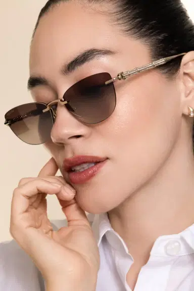 Gucci Cat Eye Bamboo Sunglasses | Thumbnail 2