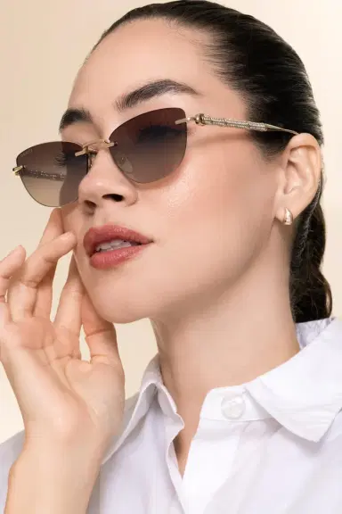 Gucci Cat Eye Bamboo Sunglasses | Thumbnail 4