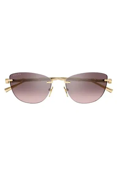 Gucci Cat Eye Bamboo Sunglasses | Thumbnail 1