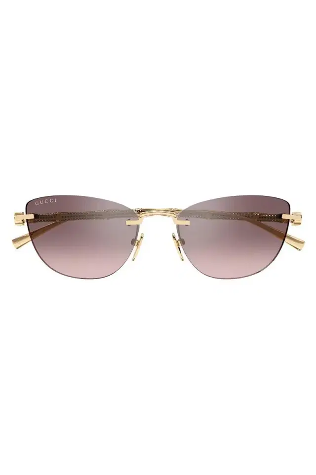 Gucci Cat Eye Bamboo Sunglasses