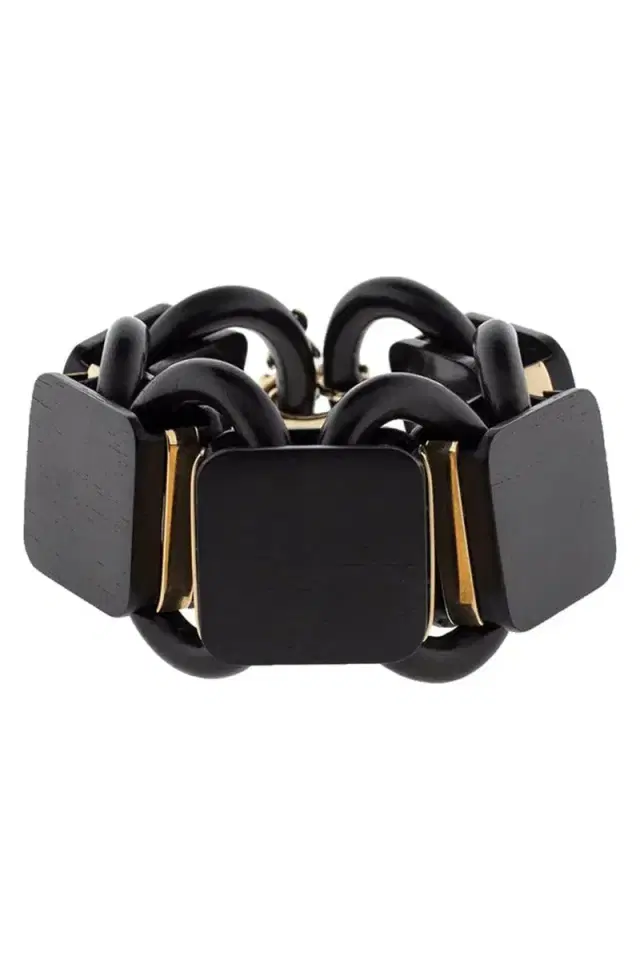 FEDERICA RETTORE Catena Ebony Wood Bracelet
