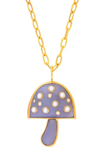 Brent Neale Chalcedony Pearl Mushroom Necklace | Thumbnail 1