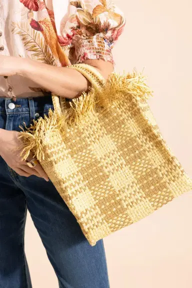 PAMELA MUNSON Check Mate Bag - Brushed Gold | Thumbnail 4 PAMELA MUNSON Check Mate Bag - Brushed Gold | Thumbnail 4