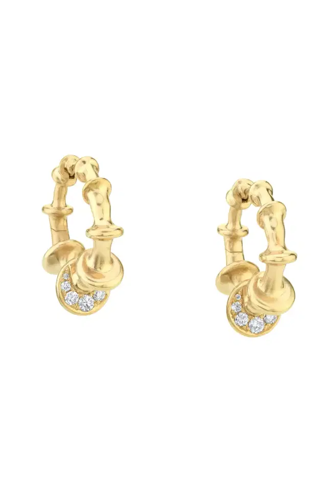 VRAM Chrona Diamond Mini Hoop Earrings