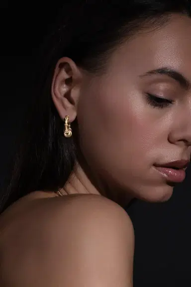VRAM Chrona Mini Hoop Earrings | Thumbnail 3