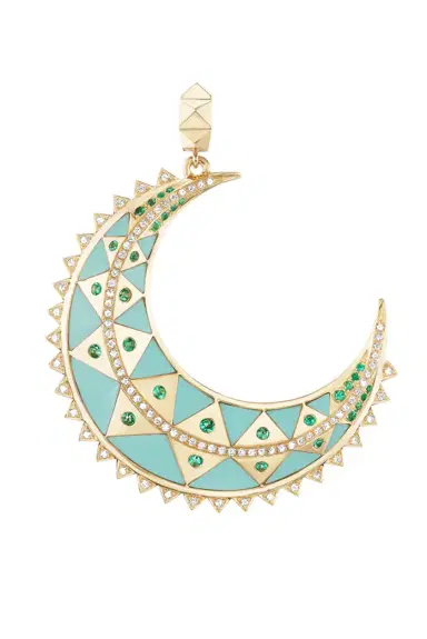 Harwell Godfrey Chrysoprase Emerald Crescent Charm | Thumbnail 1