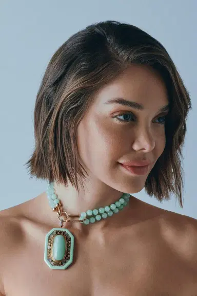 Harwell Godfrey Chrysoprase Pendant Bead Foundation Necklace | Thumbnail 2 Harwell Godfrey Chrysoprase Pendant Bead Foundation Necklace | Thumbnail 2