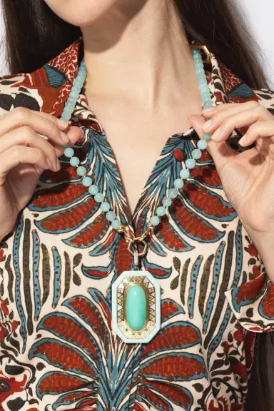 Harwell Godfrey Chrysoprase Pendant Bead Foundation Necklace | Thumbnail 3 Harwell Godfrey Chrysoprase Pendant Bead Foundation Necklace | Thumbnail 3
