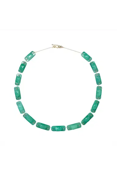 TEN THOUSAND THINGS Chrysoprase Stone Tiles Necklace | Thumbnail 1