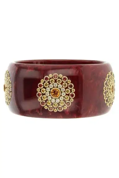 MARK DAVIS Citrine Burgundy Bakelite Bangle | Thumbnail 1 MARK DAVIS Citrine Burgundy Bakelite Bangle | Thumbnail 1