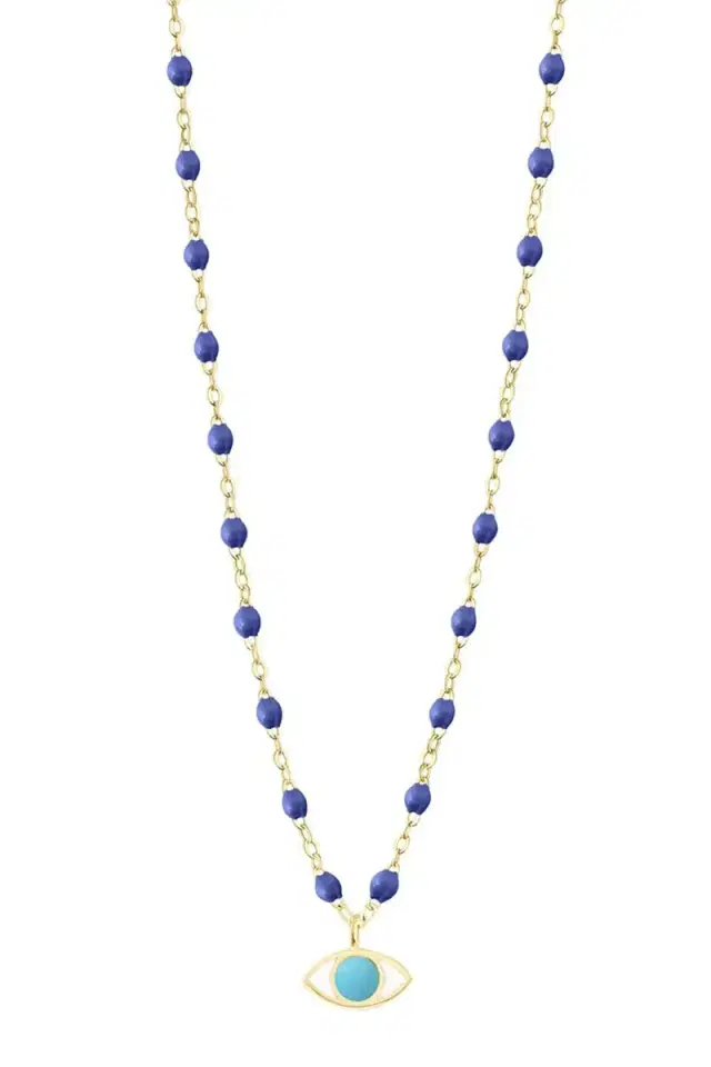Classic Gigi Eye Necklace - 16.5in - Bleuet