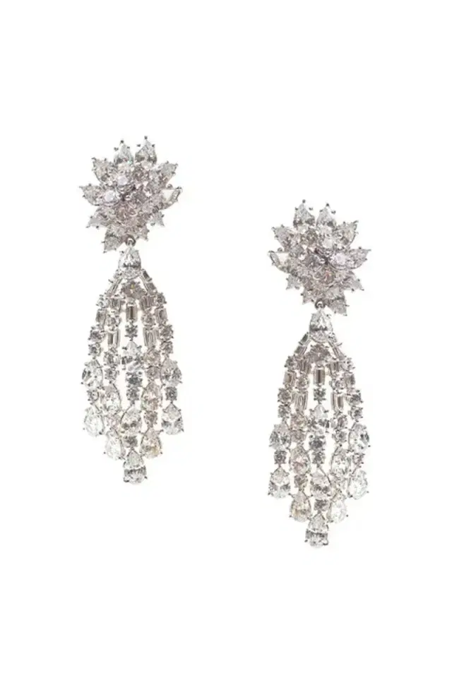 FANTASIA by DESERIO Cluster Waterfall Earrings
