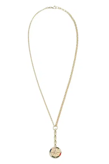 Foundrae Compass Medium Mix Belcher Necklace | Thumbnail 1