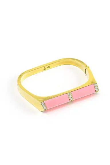 Jenna Blake Coral Diamond Pyramid Bangle | Thumbnail 3
