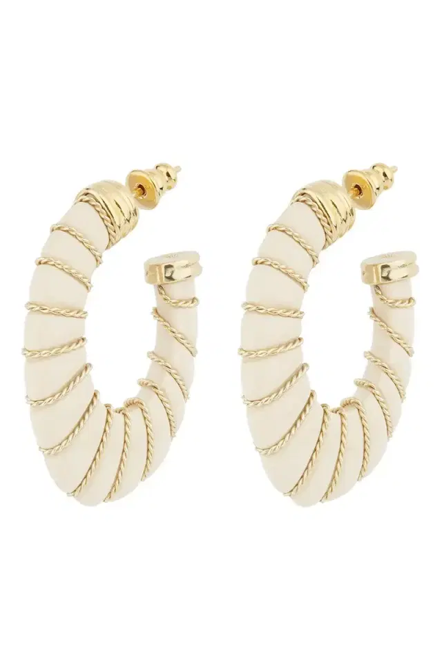 Gas Bijoux Cream Small Cyclade Earrings