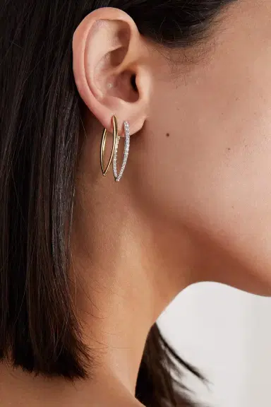 Melissa Kaye Cristina Medium Earrings | Thumbnail 2