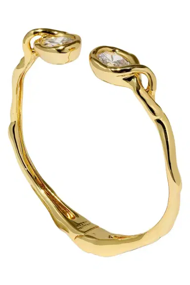 ALEXIS BITTAR Crystal Asterales Capped Hinge Cuff Bracelet | Thumbnail 5 ALEXIS BITTAR Crystal Asterales Capped Hinge Cuff Bracelet | Thumbnail 5