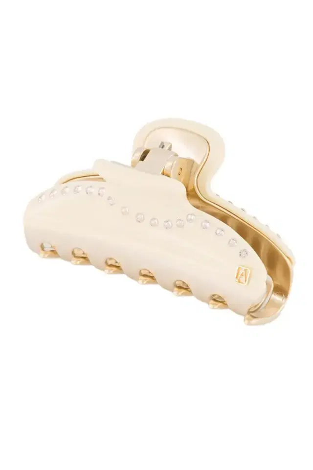 Crystal Medium Vendome Strass Hair Clip - Ivory Orange